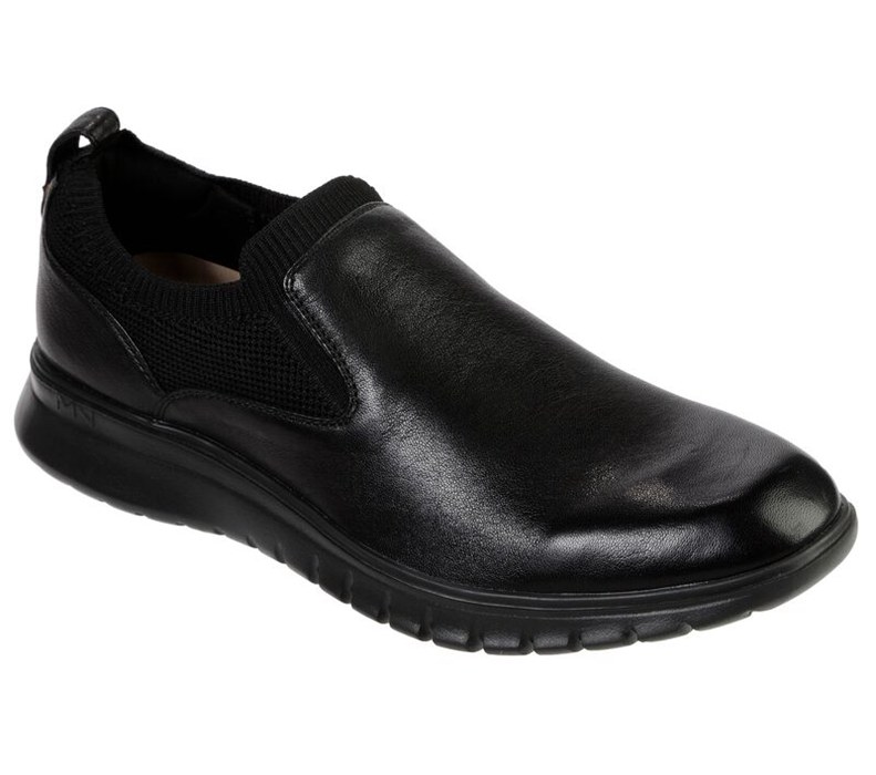 Skechers Herr Svarta Slip On - Neo-Casual - Canby - Sverige (IDLUS-9317)